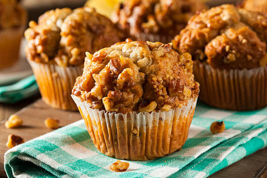 Manuka Honey Banana Muffins with nuts