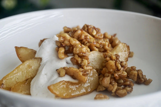 Manuka Honey & Lemon Roasted Pears with Greek Yoghurt