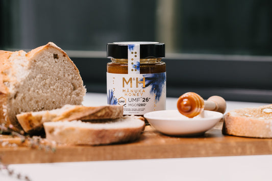 Morning Breakfast Scene with Manuka Hunters Honey 